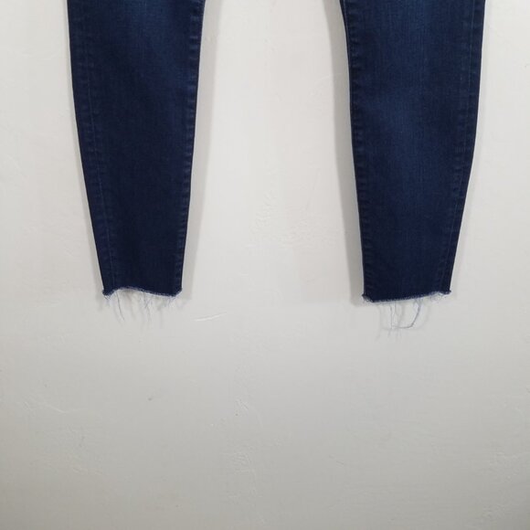 LOFT High Waist Skinny Stretch Jeans Blue Size 24/00 - Picture 3 of 8